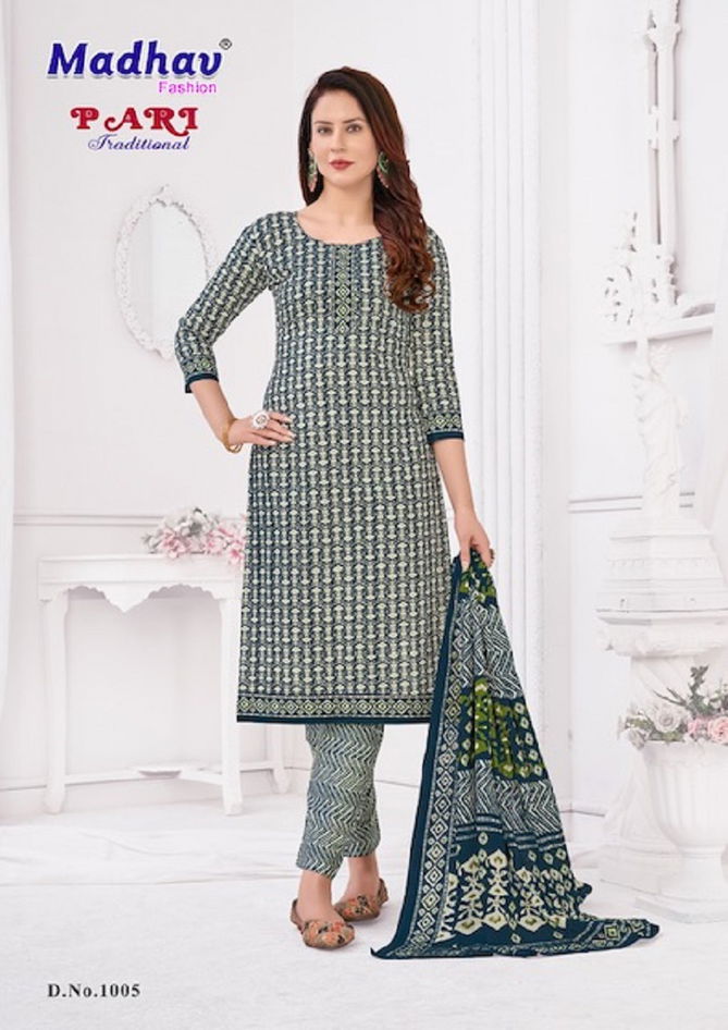 Madhav Pari Traditional Vol 1 Printed Cotton Readymade Suits
